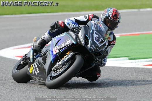 2009-05-09 Monza 1415 Superbike - Qualifyng Practice - Karl Muggeridge - Suzuki GSX-R 1000 K9